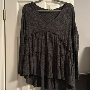 Altar’d State Tiered Long Sleeve Blouse